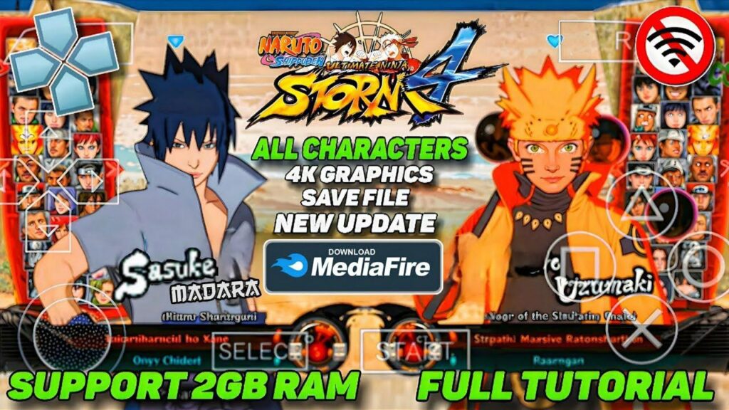 NARUTO ULTIMATE NINJA STORM 4 PSP