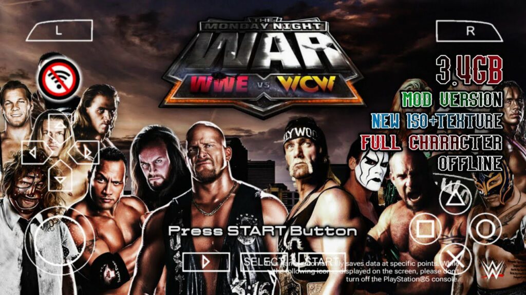 WWE VS WCW MONDAY NIGHT WAR 2K25 PSP