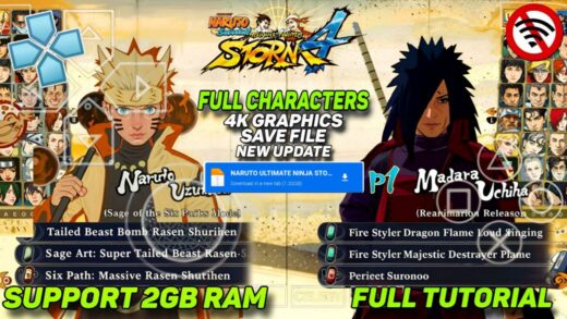 NARUTO ULTIMATE NINJA STORM 4 ISO PSP