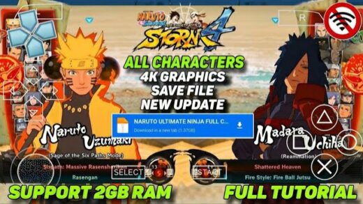 NARUTO ULTIMATE NINJA STORM 4 ISO PSP